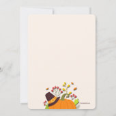 Danke Erntedank Dinner Einladung (Rückseite)