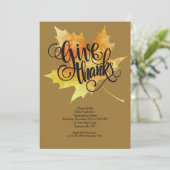 Danke Erntedank Einladung (Stehend Vorderseite)