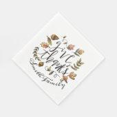 Danke. Erntedank Familienfeier. Serviette (Ecke)