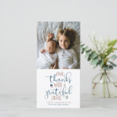 Danke Erntedank Feiertagskarte (Stehend Vorderseite)