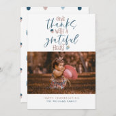 Danke Erntedank Foto Card geben Feiertagskarte (Vorne/Hinten)