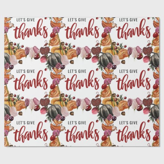 Danke - Erntedank Geschenkpapier (Flach)