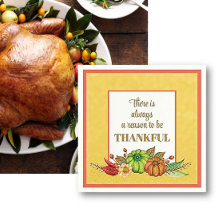 Danke! Erntedank Herbstfarben Napkins