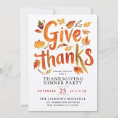 Danke Erntedank Herbstfest Einladung (Vorderseite)