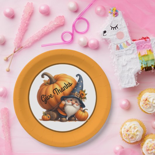 Danke Erntedank Pappteller (Party)