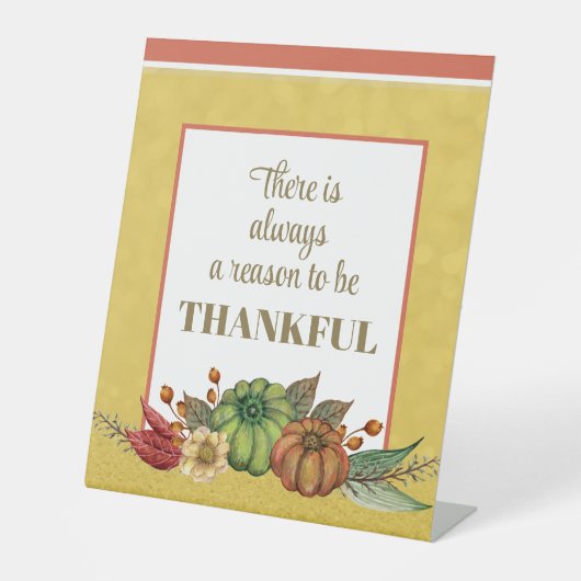 Danke! Erntedank Sockelschild (Vorderseite)