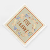 Danke, Erntedank Wreath Napkins Serviette (Ecke)