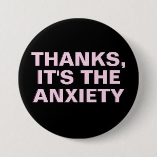 Danke, es ist das angstrosa Slogan Button