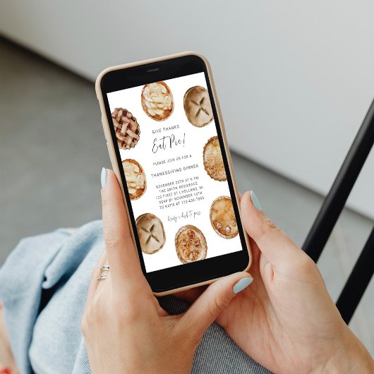 Danke Essen Pie Erntedank Dinner Einladung