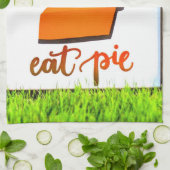 Danke, Essen Pie Erntedank Geschirrtuch (Gefaltet)