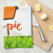 Danke, Essen Pie Erntedank Geschirrtuch (Viertel Falte)