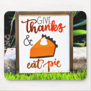Danke, Essen Pie Erntedank Mousepad