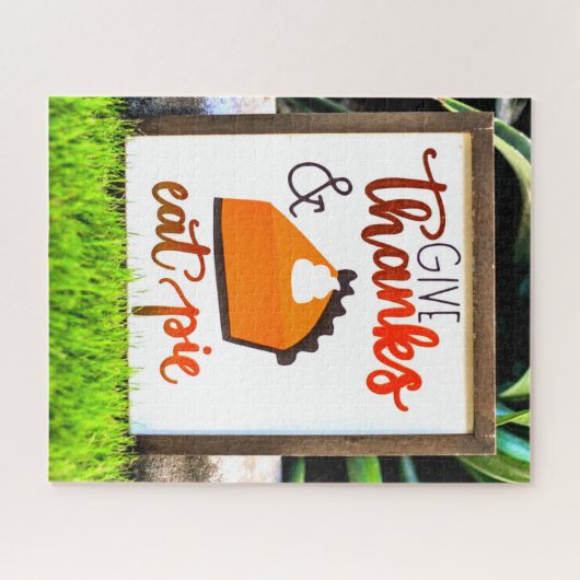 Danke, Essen Pie Erntedank Puzzle (Horizontal)