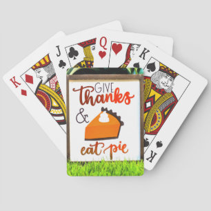 Danke, Essen Pie Erntedank Spielkarten
