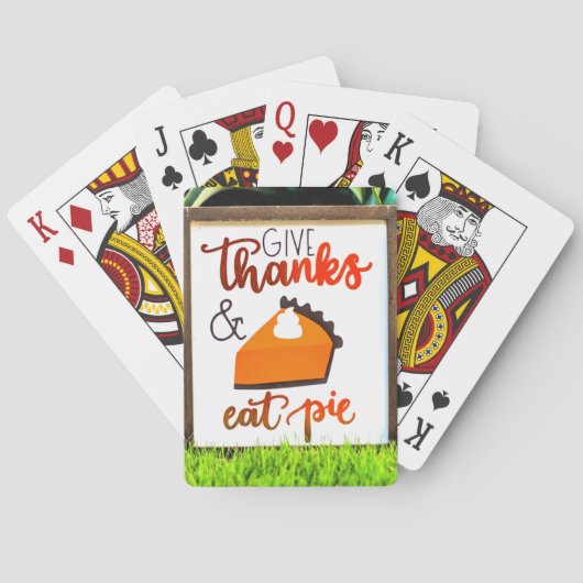 Danke, Essen Pie Erntedank Spielkarten (Rückseite)