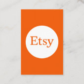 Danke Etsy Visitenkarte (Rückseite)