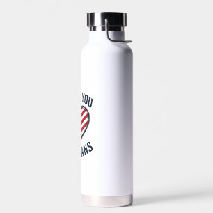 Danke euch Veteranen Patrioten-Herz Vintage-Shirt  Trinkflasche