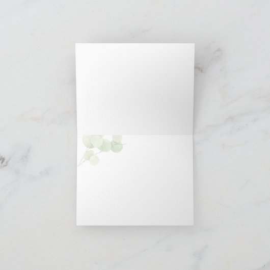 Danke | Eukalyptus moderner Springtime (Innenseite)