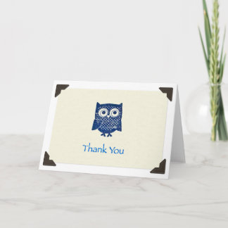 "Danke" Eule Notecard Dankeskarte