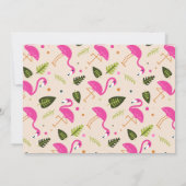 Danke | Fabulous Modern Hot Pink Flamingos (Rückseite)