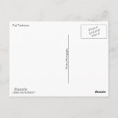 Danke (Fall Collage) Postkarte (Rückseite)