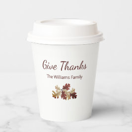 Danke Fall Foliage Erntedank Open House Pappbecher