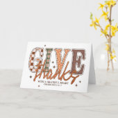 Danke Fall Karte (Gelbe Blume)