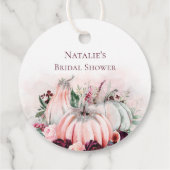 Danke Fall Pumpkins Geschenkanhänger (Rückseite)