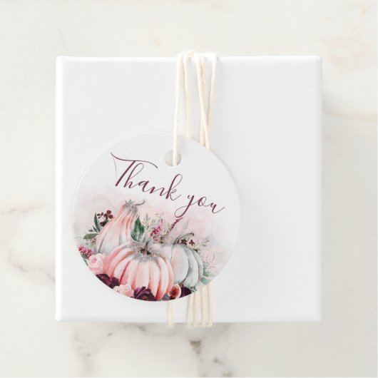 Danke Fall Pumpkins Geschenkanhänger (Beispiel)