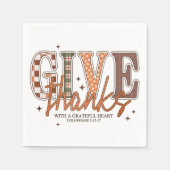 Danke Fall Serviette (Vorderseite)