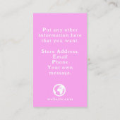 Danke, farbenfrohe Macaroons Begleitkarte (Rückseite)