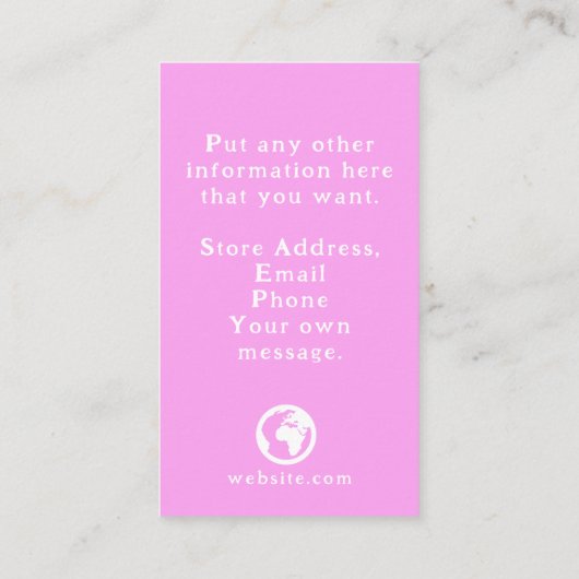 Danke, farbenfrohe Macaroons Begleitkarte (Rückseite)