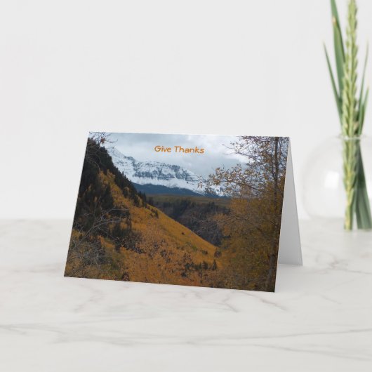 Danke Feiertagskarte (Vorderseite)