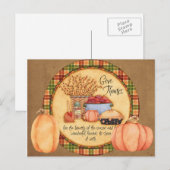 Danke Feiertagspostkarte (Vorne/Hinten)