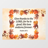 Danke Fensteraufkleber (Blatt)