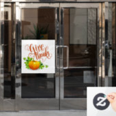 Danke Fensteraufkleber (Büro Tür)