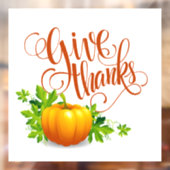 Danke Fensteraufkleber (Blatt 2)