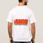 Danke Fettschrift Retro-Stil-Design. T-Shirt (Rückseite)