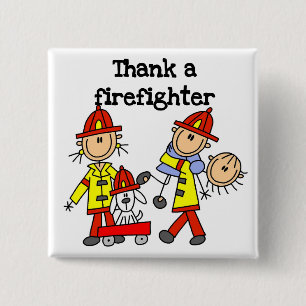 Danke-Feuerwehrmann-T-Shirts und Geschenke Button