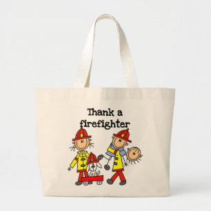 Danke-Feuerwehrmann-T-Shirts und Geschenke Jumbo Stoffbeutel