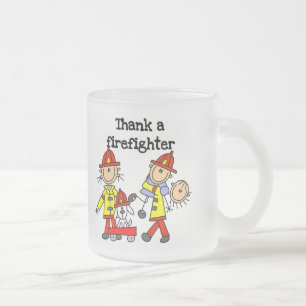 Danke-Feuerwehrmann T-Shirts und Geschenke Mattglastasse