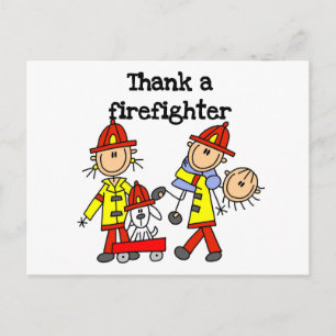 Danke-Feuerwehrmann T-Shirts und Geschenke Postkarte