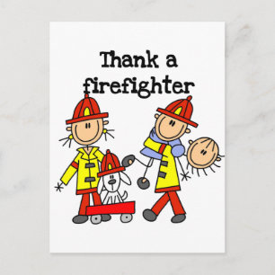 Danke-Feuerwehrmann T-Shirts und Geschenke Postkarte