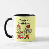 Danke Feuerwehrmann Tasse (Links)