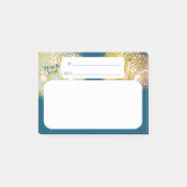 Danke Feuerwerksangestellt-Anerkennungspost-it Post-it Klebezettel (Vorderseite)