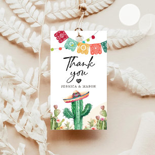 Danke Fiesta Cactus Watercolor Duwer Fevor Geschenkanhänger