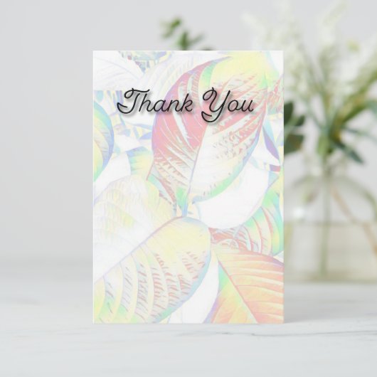 "Danke!" Flachkarten Dankeskarte (Stehend Vorderseite)