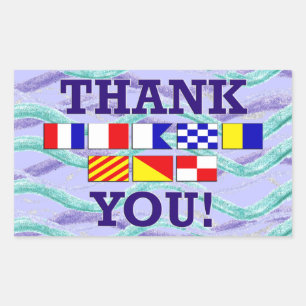 Danke Flag 2 Rectangle Sticker