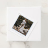 Danke Foto Blue Wedding Geschenkanhänger (Beispiel)