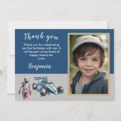 Danke Foto Boy Race 5. Geburtstag (Vorderseite)